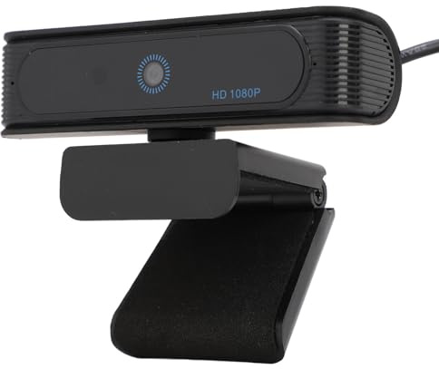 Brrnoo Caméra Web USB HD 1080p avec autofocus Intelligent et intégré – Idéal pour Streaming, télétravail et appels vidéo