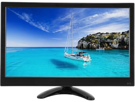 Display Esterno da 14 Pollici, Monitor da Gioco con Display per Computer FHD 1920x1080, con BNC AV VGA HDMI USB MIC AUX, per Console di Gioco RasPi PC Portatile (Spina UE 100-240