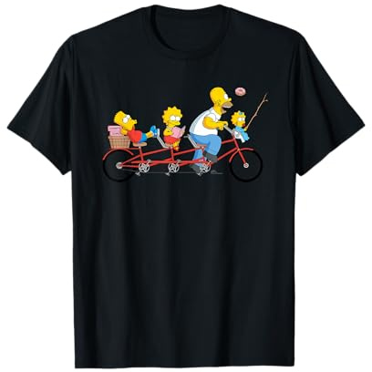 The Simpsons Father's Day Homer and Kids Bike Ride with Dad Camiseta