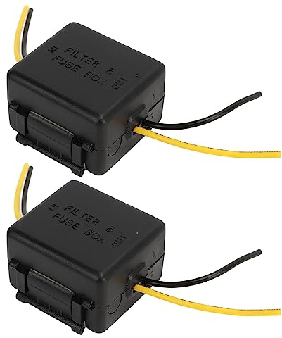 2PCS -Auto -Leistungsfilter 12V Interferenz -Beweisgeräusche Reduktions -Stereo -Stromversorgungsfilter für Equalizer -Verstärker Audio -Leistungsfilter