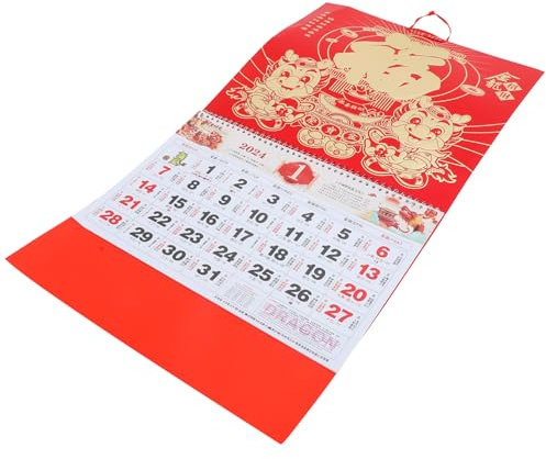 Tofficu Monatskalender Zum Aufhängen Hängekalender Für Haushalt Traditioneller Wandkalender Mit Klar Gedruckten Details