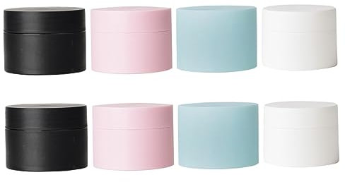 LOLIPPYY 8pièces Bouteilles Plastique Étanches De Pots De Crème Cosmétique Réutilisables Pour Stockage De Lotion Crème Et Accessoires De Beauté