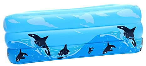 Garneck Jouets Gonflables pour Piscine Gonflable Géante en PVC Bleu