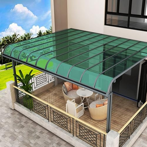 Transparent Polycarbonate Roofing Sheet, For Patios, Partitions, Etc, Roof, Outdoor Patio Greenhouse Panels, UV Rain Protection Rain Pergola Roof Panels