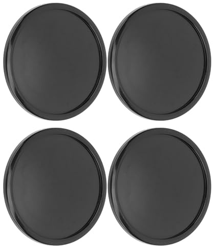 Capeur de Roue Capuche de Jante Capuchage 65 Mm OD 48 Mm ID Ajustement Universel pour Les Berlines SUV Sports Cars avec ABS + Metal Construction Facile Installation (Black)