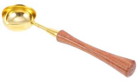 LOLIPPYY Wachssiegellöffel und Kupfer Einfach zu Halten zum Schmelzen von Wachs für Selbstgemacht Wachssiegel zu Hause