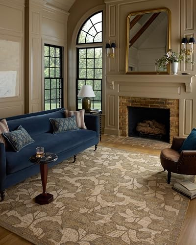 Loloi Chris Loves Julia Rue Olive/Sage 3'-6 x 5'-6 Accent Rug