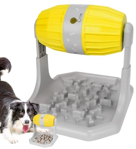 Slow Feed Gamelle pour chien – Gamelle puzzle pour chien | Jeu d'adresse interactif pour chiot chat intérieur salon maison extérieur voyage