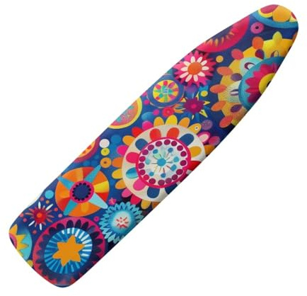 Bügelbrettbezug Bunte Cartoon Bügelbrettbezug 120x40 Elastisch Bezug Bügelbrett Für Schnelles Bügeln Bügeltischbezug mit Dick Polsterung Ironing Board Cover Hitzeresistent Bügelbrettbezüge