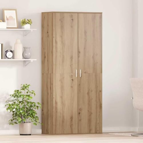 Frdhee Zapatero para ahorrar espacio, armario alto de roble Artisan, 80 x 39 x 178 cm, material de madera, para pasillo, dormitorio, entrada