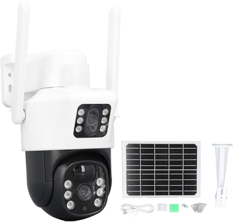 Jeffergarden Falsa Riduzione, Pir, Camara Wifi Inalambricas Sicurezza e Sorveglianza, Robot, di Telecamere Night Owl Protezioni Bambino all'aperto con Pannello Solare, Sfondo di Robotica