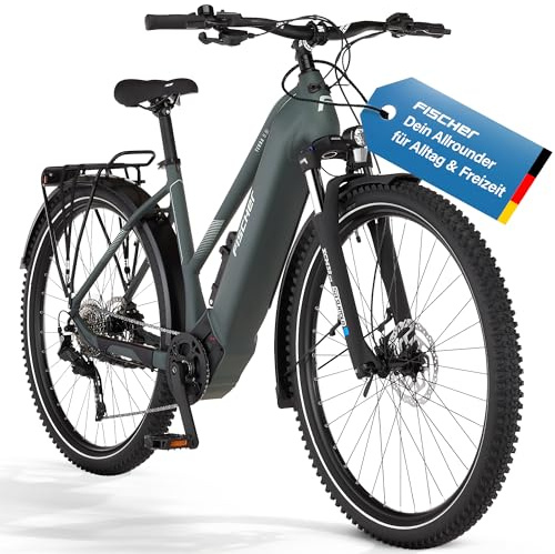 Fischer E-Bike ATB Terra 6.8i Ultimate Elektrofahrrad für Damen und Herren, RH 43, Mittelmotor 90 Nm, 36 V Akku