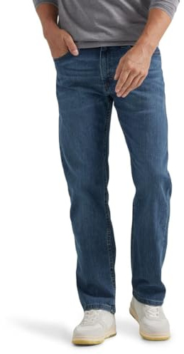 Wrangler Authentics Men's Big & Tall Regular Fit Comfort Flex Waist Jean, Blue Ocean, 44W x 30L