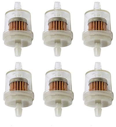 AISEN 6x Benzinfilter Kraftstofffilter Universal 6mm für Auto PKW Motorrad Roller Mofa
