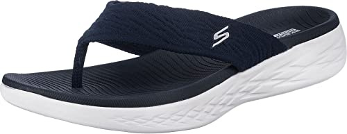 Skechers Damen On-the-go 600 Sunny Flip flops, Navy, 38 EU