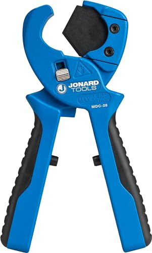 Jonard Tools MDC-28 Pipe and Tube Cutter for Plastic Tubes and Fiber Ducts, Up to 1.1 (28 mm)