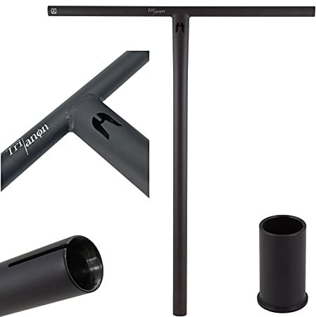 Scooters DTC Trianon Stunt-Scooter Lenker IHC ICS10 SCS Standard 31,8 Park / Street T-Bar + Fantic26 Sticker (Schwarz H=67cm)