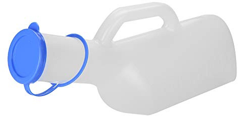 Sonew Bouteille D'urine Portable 1000 Ml Pot de Chambre ABS Transparent avec Couvercle, Collecteur D'urine de Toilette Mobile pour Enfants Adultes Chauffeurs de Bus Longue Distance