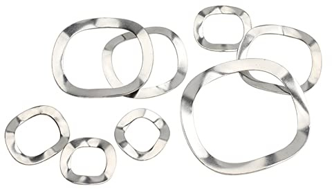 CONPHERON Arandela Ondulada, Lavadora de Ola, Arandela de Resorte de Acero Inoxidable, M41x51x0.5mm, 10 pcs