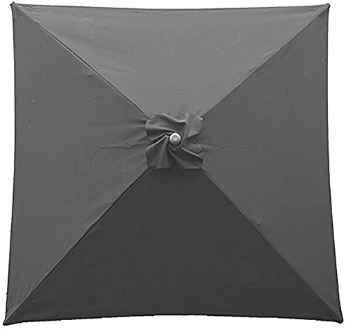 LGWG Sonnenschirm Ersatzbezug Sonnenschirmbezug 2x2M 4 Streben, Sonnenschirm Bespannung Ersatzbespannung, Garten Sonnenschirm Ersatzteile Für Marktschirm Und Ampelschirm-Grey