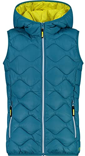 CMP - Kid G Vest Fix Hood, Girl, Lake, 116