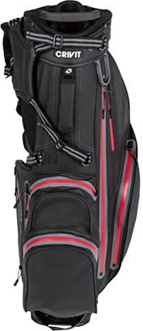 Crivit Wasserabweisendes Golfbag Standbag Automatischer Standmechanismus Golf Sport Schläger Ausrüstung Verstauen