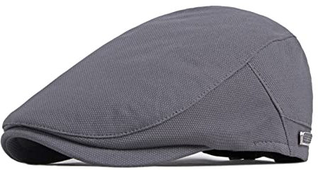 EKMTBJXY Herren Schiebermütze Flatcap Barett Newsboy Cap Schirmmütze Einstellbare Driving Cabbie Gatsby Jagd Kappen Baskenmütze