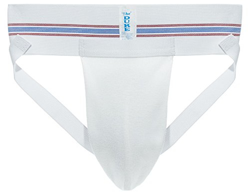 Duke Men’s Athletic Supporter – White – Perfect for Exercise, Gym, & Sports