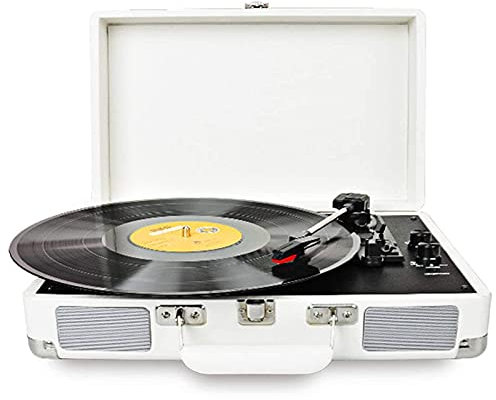ROLTIN Tocadiscos portátil de la Maleta de Bluetooth del Vintage 3 velocidades con los Presidentes incorporados, Velocidad 33/4 de la Ayuda