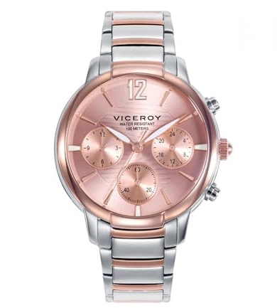 Viceroy 401206-75 Reloj Mujer Laura Escanes - Bicolor Acero IP Rosa, Sumergible 100m