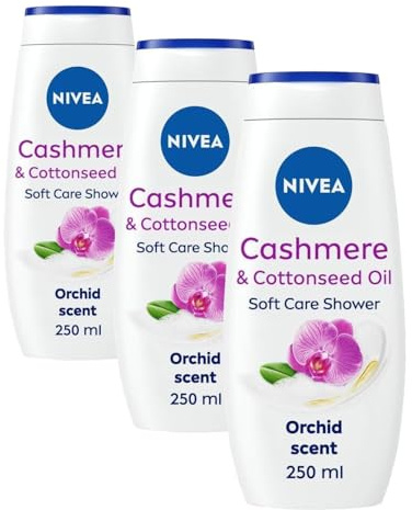 Nivea Cashmere Indulgent Moisture Shower Cream, 250 ml Packaging May Vary (Pack of 3)