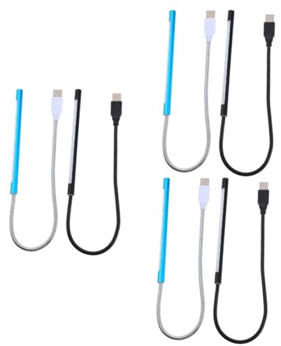 HOMSFOU 6stücke Usb Leselampe Touch Dimmbar Nachtlicht Für Computer Tragbare Schreibtischlampe Für Lesen Camping Reise Kompatibel Mit Usb Geräten