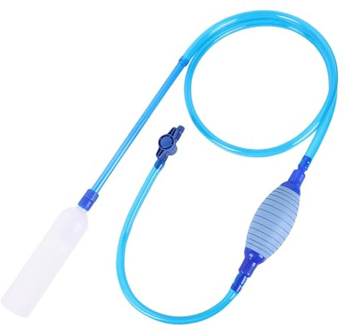 HYDIK Aquarienreiniger, Handsiphonschlauch mit Verdicktem Airbag, Aquarium Siphon Sauger Kiesreiniger, Verwendung für Aquarium Reinigung Kies und Sand