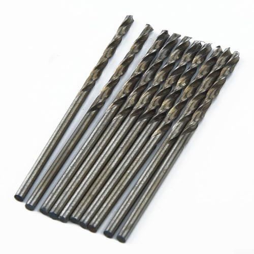 Essential Tool 30 brocas HSS pequeñas con vástago recto para taladrar en plásticos y maderas, rango de tamaño de 0, 6, 2 0 mm (1,6 mm)