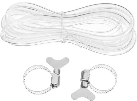 HOLIDYOYO 1set Tubo Flessibile per Birra da Metri con Morsetti Tubo Trasparente per Produzione di Birra e Vino Resistente alla Pressione Facile da Installare e Manovrare per Impianti