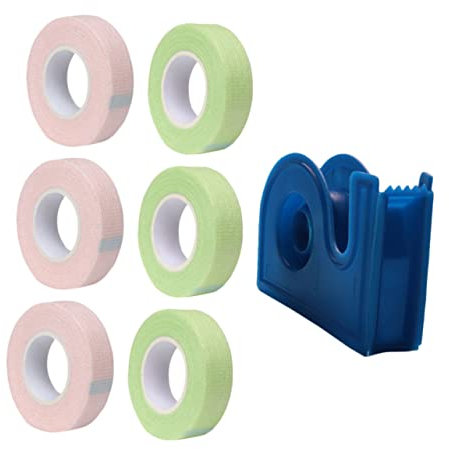 minkissy 7stücke Teiliges Wimpern Isolation Patches Mit Pe-material Atmungsaktiv Und Hautfreundlich Cutter Und Verschiedenen Farbklebern Für Wimpernverlängerungen