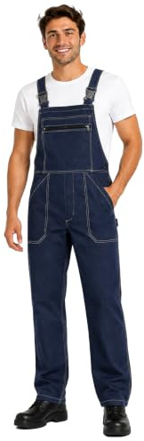 BWOLF Anax Baumwolle Latzhose Herren Arbeitshose Schutz-Latzhose Arbeits-Latzhose