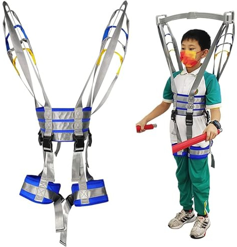 M Children's Rehabilitation Full Body Patient Lift Sling for Leg Thigh Arm Lumbar Relief - Medical Walking Standing Aid for 6-15 Years Old Child
