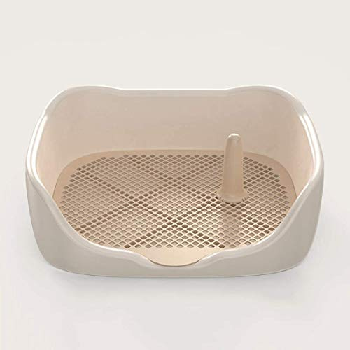 Dog Poop hundtoaletter, inomhus hundtoalett utomhus toalett djur rosa hållare potty valp träning spår med pee post skydd simuleringsvägg, röd, vit, 44 x 38 x 18 cm