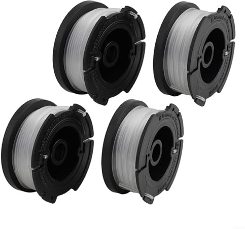 RichVibe Trimmer Spool for Black and Decker GL280 GL230 GL340 GL425 GL430 GL530 GL540 GL545 GL555 GL560 GL850 GLC13 GLC120 GLC2000 Garden Equipment(4X Thread Spool)
