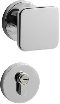 Serratura for porta da camera da letto semplice in argento, tipo di serratura magnetica silenziosa for interni, serratura divisa, maniglia for porta in legno([upgradedmodel]typec[magneticsilentdoorloc