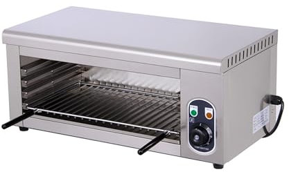 MJMLUCK Horno de convección Comercial de 2000 W, Horno Tostador de convección eléctrico, Horno eléctrico Profesional de una Sola Capa, 50-300 °C