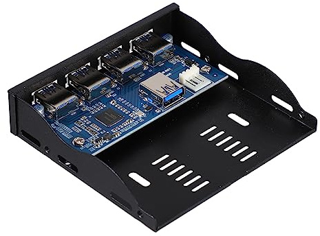 Tofficu Panel Frontal USB Bahía De Disquetera Concentrador USB Interno para Ordenador Fuente De Alimentación para Uso Escritorio
