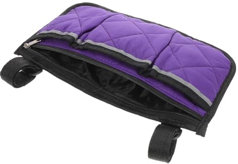 Rollstuhl Armlehnentasche Seitentasche aus Polyester Pongee | Großes Fassungsvermögen, für Kinderwagen und Faltrollator, Leicht Anzubringen