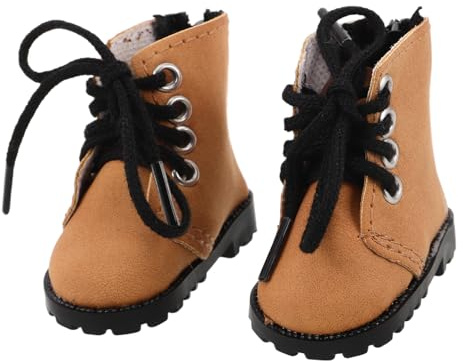 KONTONTY Miniatur Spielzeughaus Ornamente Puppenschuhe Miniatur aus Robustem Kunststoff und Leichtem Baumwollstoff für Bjd Puppen als Modisches Puppenzubehör für Sammler