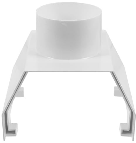 BUGUUYO Connector Easy for Home Rainwater to Gutter PVC Downspout White System and, Install and Store, Sturdy Material for Efficient Drainage Building