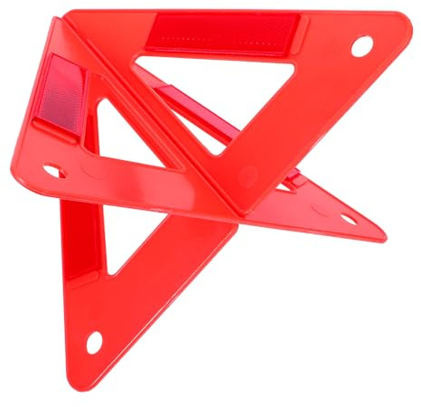 Amosfun Triángulo de Emergencia Plegable Reflectante Homologado Dgt para Coche Señal de Seguridad Compacta y Resistente para Emergencias Carretera y Uso Maletero