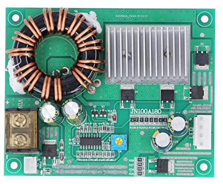 Convertitore boost DC-DC JN100A180, modulo trasformatore step-up, regolatore di tensione regolabile con ampio intervallo di ingresso, convertitore boost ad alta potenza per