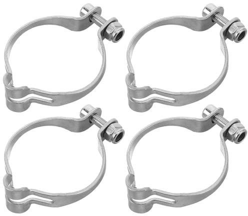 Toyvian 4Pcs 25.4Mm Bicycle Cable Clamps Metal Shift Cable Holders for Brake and Gear Housing Compatible with Bike and E-Bike Front Brake Wire