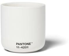 Pantone Porzellan Cortado Thermobecher – Farbe des Jahres 2026, 11-4201 Cloud Dancer | Farbe des Jahres 2026, 11-4201